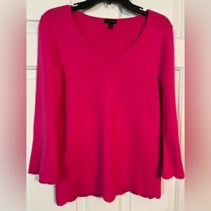 Talbots Pink V Neck Knit